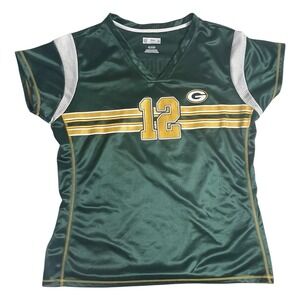 Womens NFL Team Apparel Green Bay Packers Aaron Rodgers 12 Jersey‎ XL